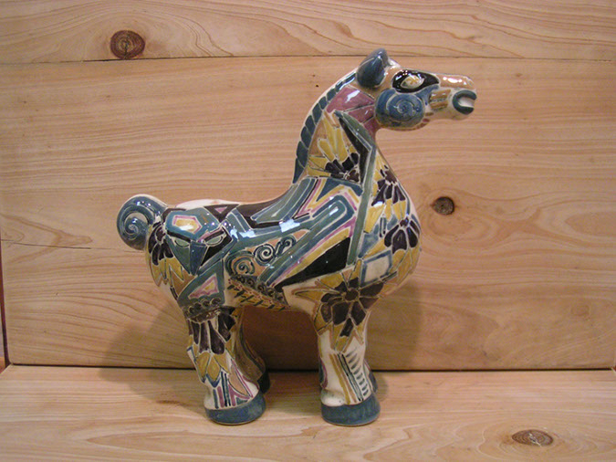 Patricia Decorated Chesty Horse - Dark Side